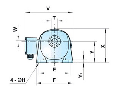 G系列減速電機/齒輪減速機尺寸圖